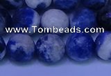 CSO624 15.5 inches 12mm faceted round AB grade sodalite beads