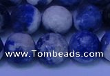 CSO625 15.5 inches 14mm faceted round AB grade sodalite beads