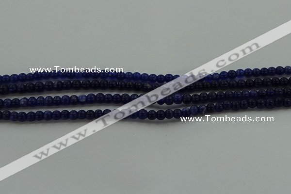 CSO630 15.5 inches 3mm round sodalite gemstone beads wholesale