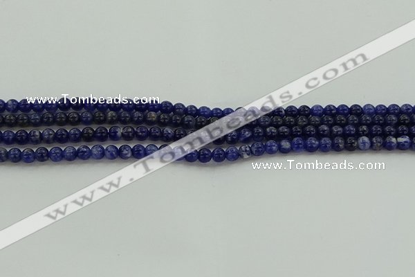 CSO631 15.5 inches 4mm round sodalite gemstone beads wholesale