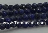 CSO641 15.5 inches 4mm faceted round sodalite gemstone beads