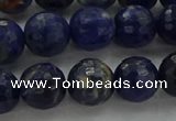 CSO644 15.5 inches 10mm faceted round sodalite gemstone beads