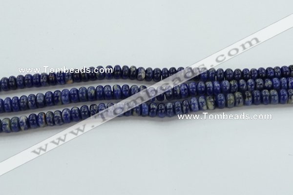 CSO651 15.5 inches 4*6mm rondelle sodalite gemstone beads