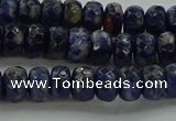 CSO662 15.5 inches 5*8mm faceted rondelle sodalite gemstone beads