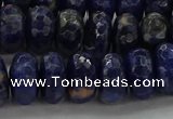 CSO664 15.5 inches 7*12mm faceted rondelle sodalite gemstone beads