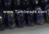 CSO666 15.5 inches 9*16mm faceted rondelle sodalite gemstone beads