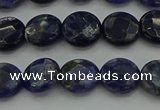 CSO705 15.5 inches 10mm faceted coin sodalite gemstone beads