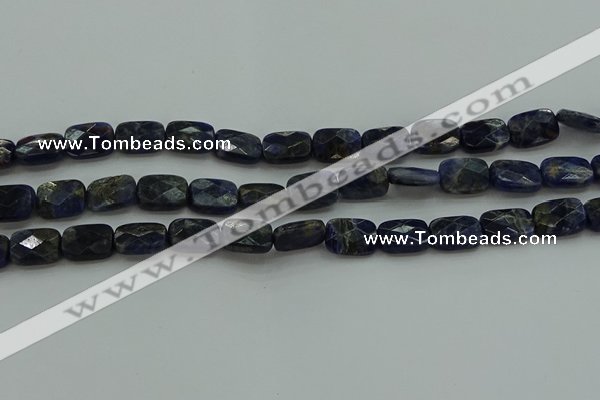 CSO736 15.5 inches 10*14mm faceted rectangle sodalite gemstone beads