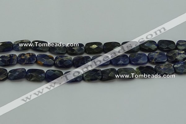 CSO737 15.5 inches 12*16mm faceted rectangle sodalite gemstone beads