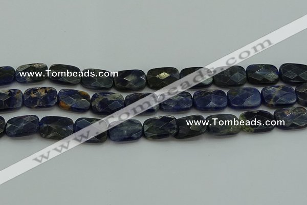 CSO738 15.5 inches 13*18mm faceted rectangle sodalite gemstone beads