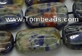 CSO793 15.5 inches 18*25mm rectangle orange sodalite beads