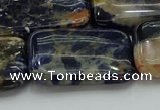 CSO794 15.5 inches 20*30mm rectangle orange sodalite beads