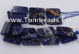 CSO822 15.5 inches 30*50mm - 32*52mm rectangle orange sodalite beads