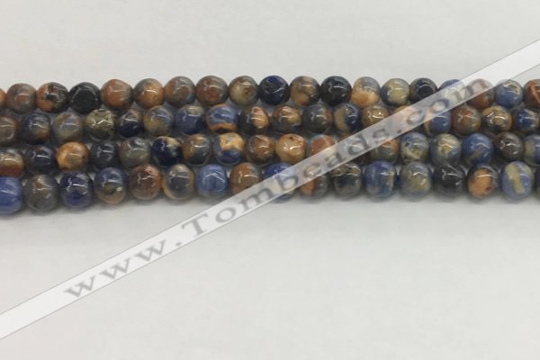 CSO831 15.5 inches 6mm round orange sodalite beads wholesale