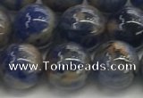 CSO833 15.5 inches 10mm round orange sodalite beads wholesale