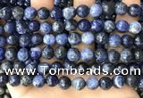 CSO847 15 inches 8mm faceted round sodalite beads wholesale