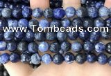 CSO848 15 inches 10mm faceted round sodalite beads wholesale