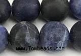 CSO929 15 inches 12mm round matte sodalite beads