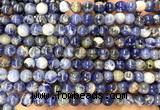 CSO951 15 inches 6mm round orange sodalite beads wholesale