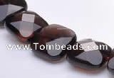 CSQ08 8*8mm faceted square natural smoky quartz beads Wholesale