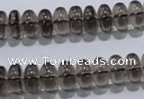 CSQ107 15.5 inches 6*12mm rondelle grade AA natural smoky quartz beads