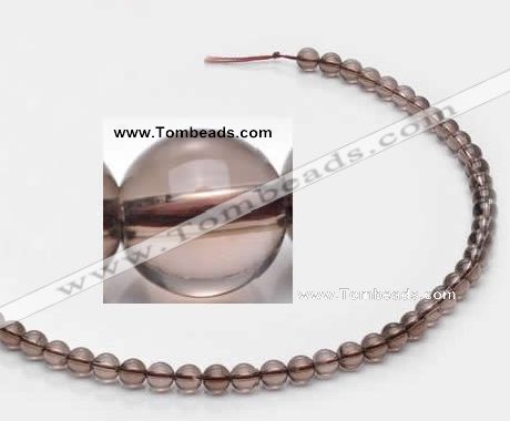 CSQ11 6mm round A grade natural smoky quartz beads Wholesale