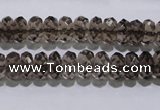 CSQ110 5*10mm faceted rondelle grade AA natural smoky quartz beads