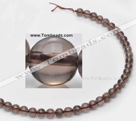 CSQ12 8mm round A grade natural smoky quartz beads Wholesale