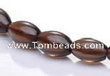 CSQ16 A grade 7*10mm rice natural smoky quartz beads Wholesale