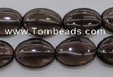 CSQ234 15.5 inches 13*18mm oval grade AA natural smoky quartz beads