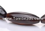 CSQ27 15*40mm rice AB grade natural smoky quartz beads Wholesale