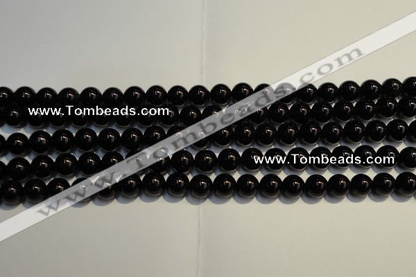 CSQ403 15.5 inches 10mm round black morion smoky quartz beads