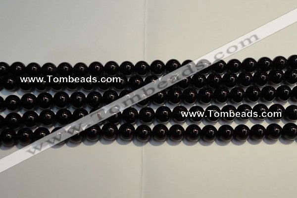 CSQ403 15.5 inches 10mm round black morion smoky quartz beads