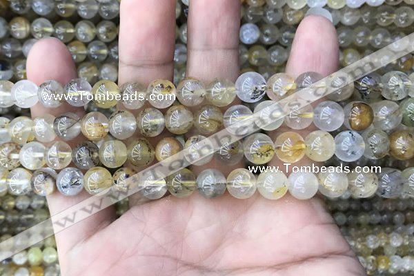 CSQ802 15.5 inches 8mm round scenic quartz beads wholesale