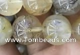 CSQ805 15.5 inches 14mm round scenic quartz beads wholesale