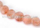 CSS02 8mm flat round natural indian sunstone beads wholesale