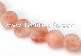 CSS03 10mm flat round natural indian sunstone beads wholesale