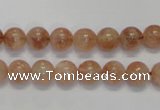 CSS16 15.5 inches 8mm round natural sunstone beads wholesale