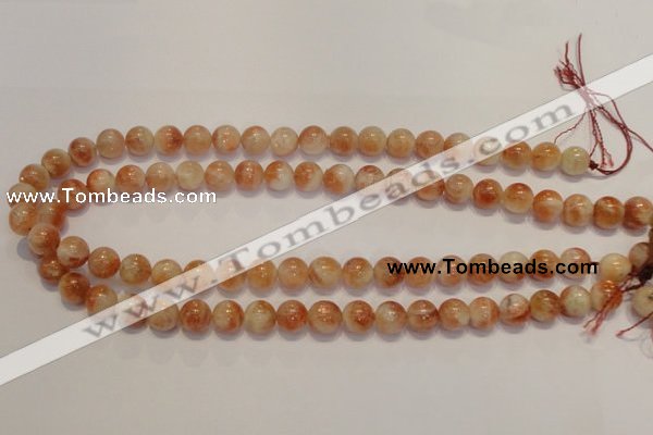 CSS17 15.5 inches 10mm round natural sunstone beads wholesale