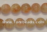 CSS18 15.5 inches 12mm round natural sunstone beads wholesale