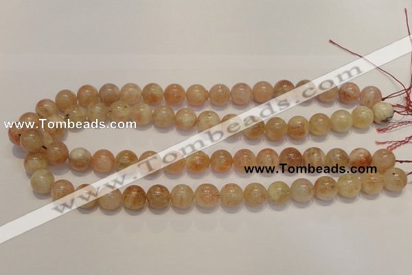 CSS18 15.5 inches 12mm round natural sunstone beads wholesale