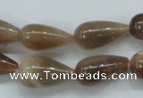 CSS202 15.5 inches 10*12mm teardrop natural sunstone beads