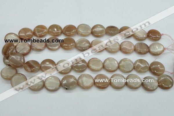 CSS204 15.5 inches 18mm flat round natural sunstone beads