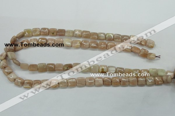 CSS208 15.5 inches 10*10mm square natural sunstone beads