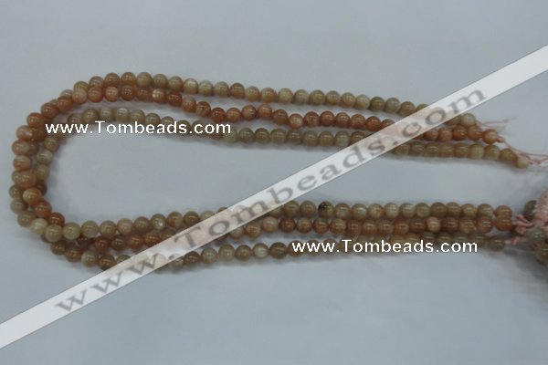 CSS241 15.5 inches 6mm round natural sunstone beads