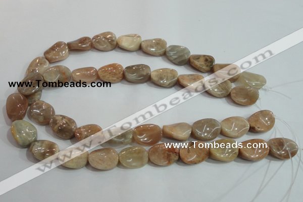 CSS257 15.5 inches 15*20mm twisted oval natural sunstone beads