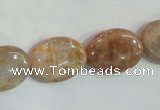 CSS261 15.5 inches 15*20mm oval natural sunstone beads