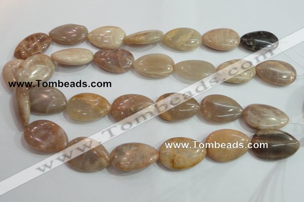 CSS262 15.5 inches 20*30mm flat teardrop natural sunstone beads