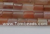 CSS266 15.5 inches 5*8mm tube sunstone beads wholesale