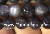 CSS316 15.5 inches 8mm round black sunstone gemstone beads